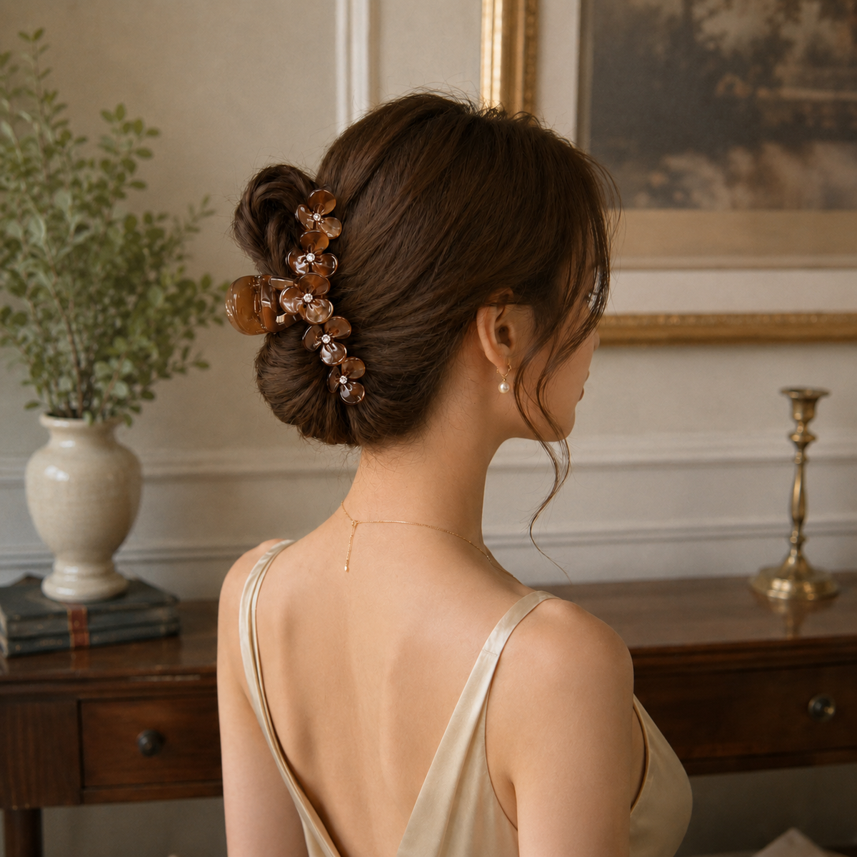 Floral Acetate Hair Claw – Large Flower Claw Clip