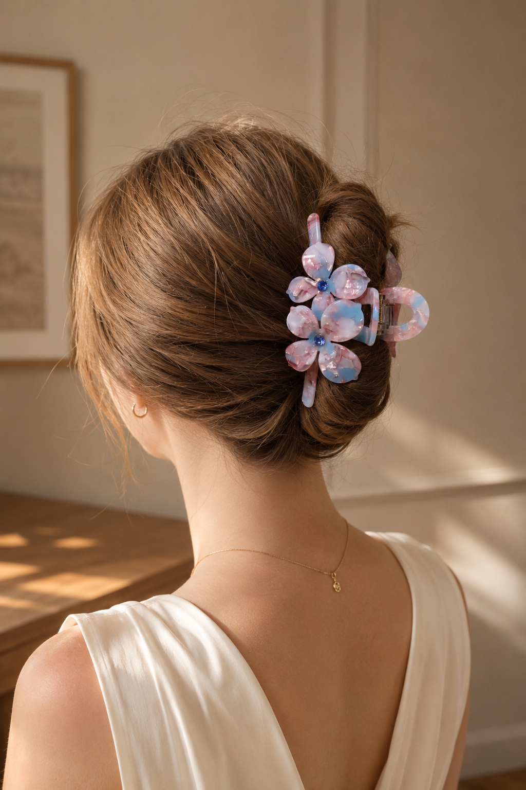 Acetate Flower Hair Claw – Large & Small Floral Claw Clips in Multiple Colors
