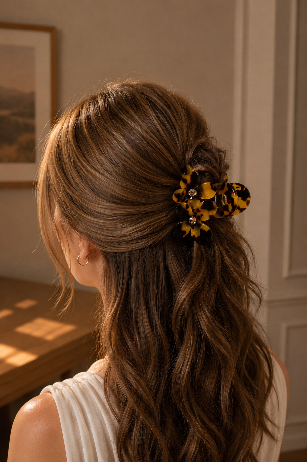 Acetate Flower Hair Claw – Large & Small Floral Claw Clips in Multiple Colors