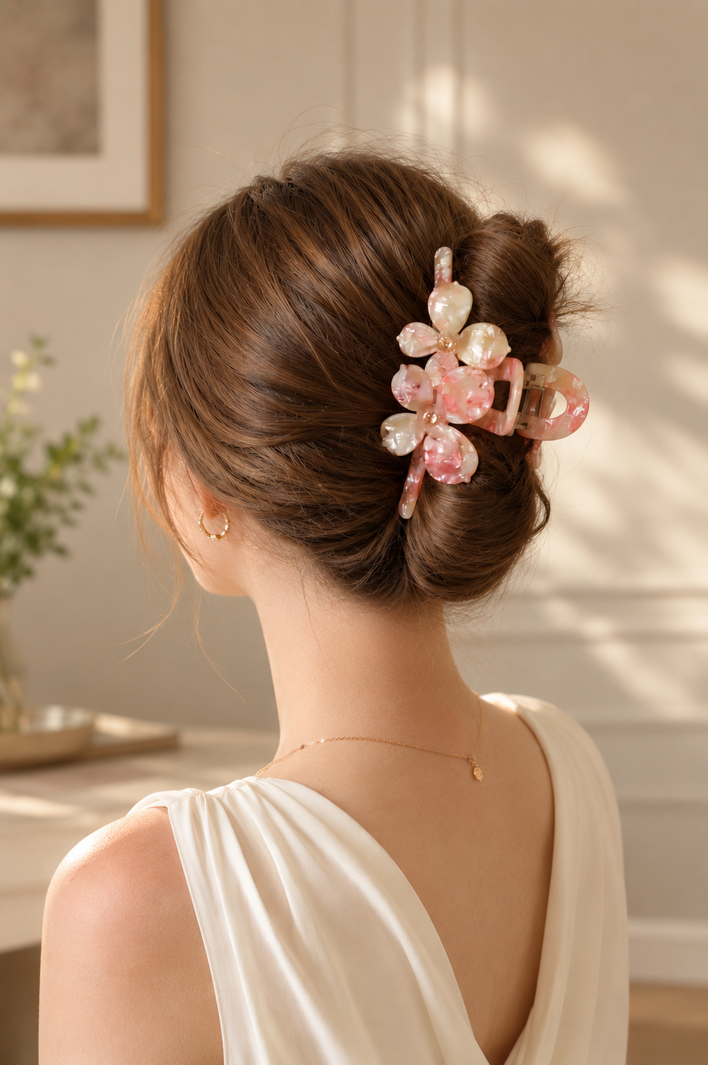 Acetate Flower Hair Claw – Large & Small Floral Claw Clips in Multiple Colors