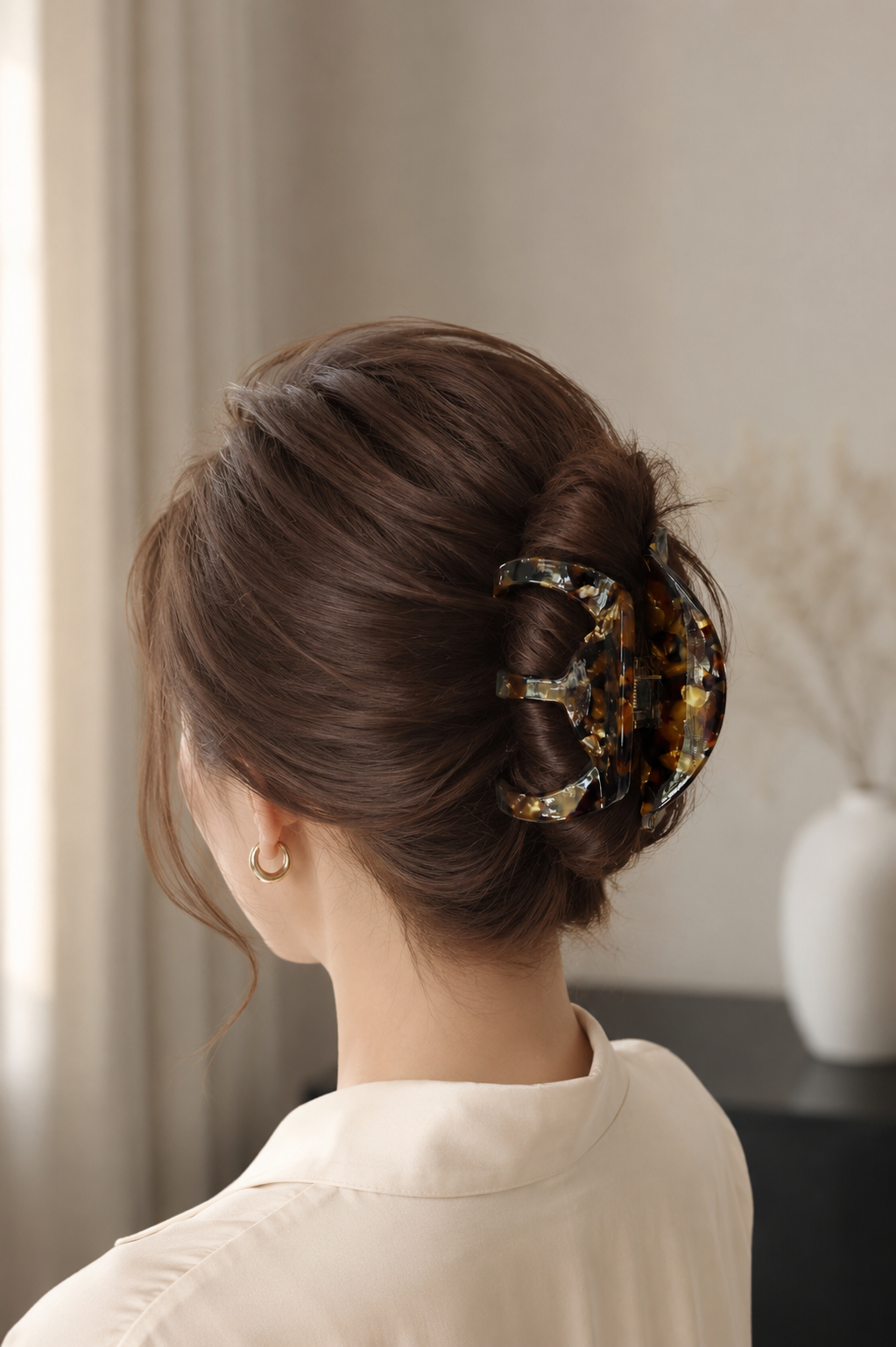 Large Acetate Hair Claw for Thick Hair – Elegant French Hair Clip