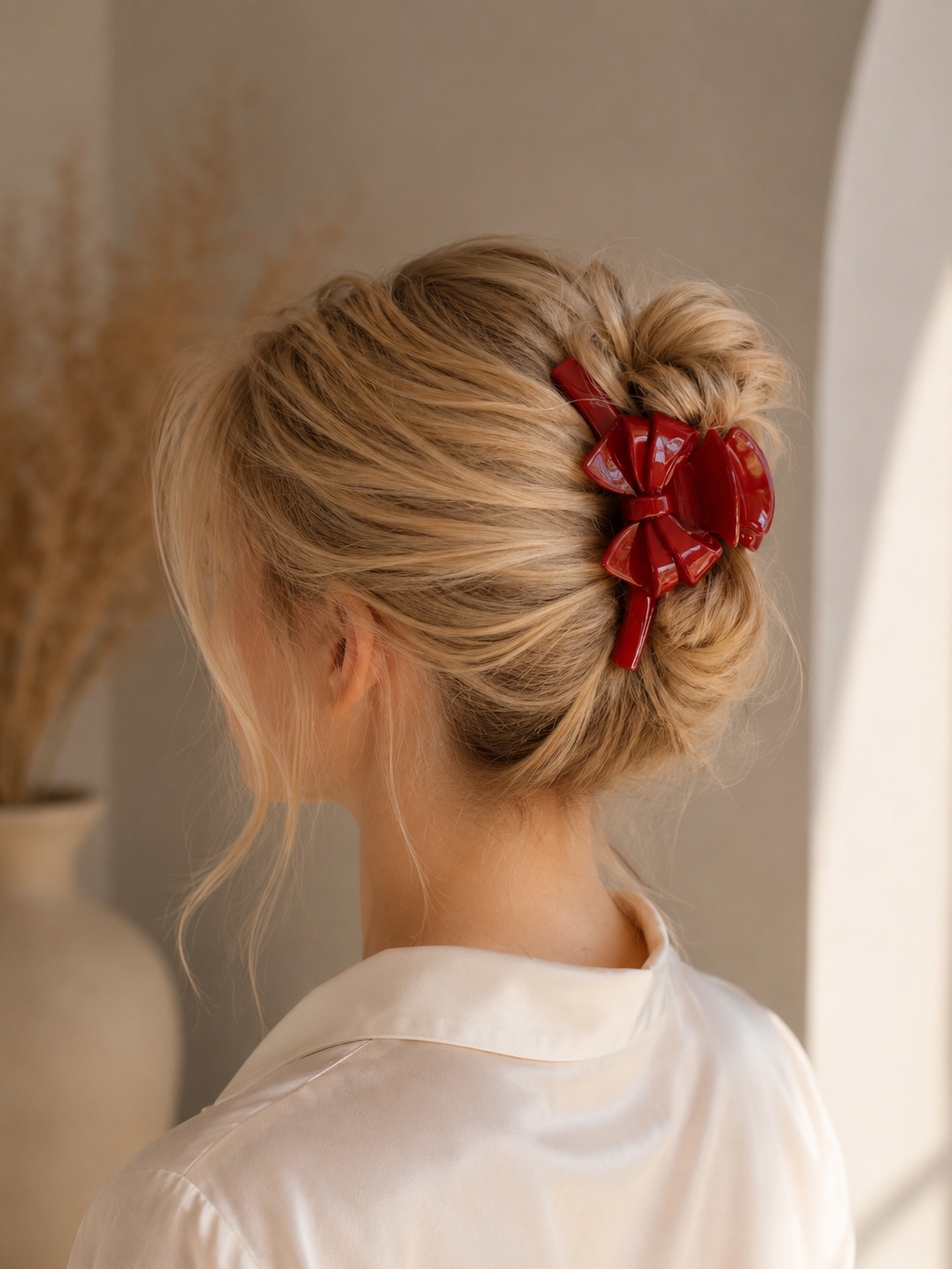 Double Bow Acetate Hair Claw Clip – 4.3"