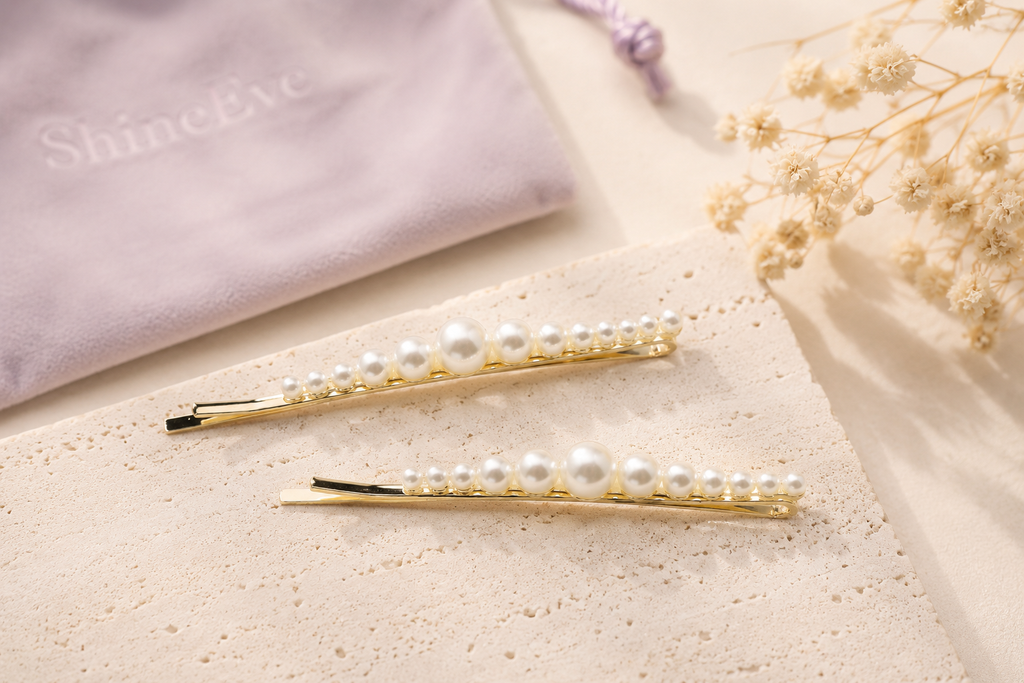 Pearl Hair Pins & Bridal Hair Clips – Elegant Gold Bobby Pins for Wedding & Special Occasion