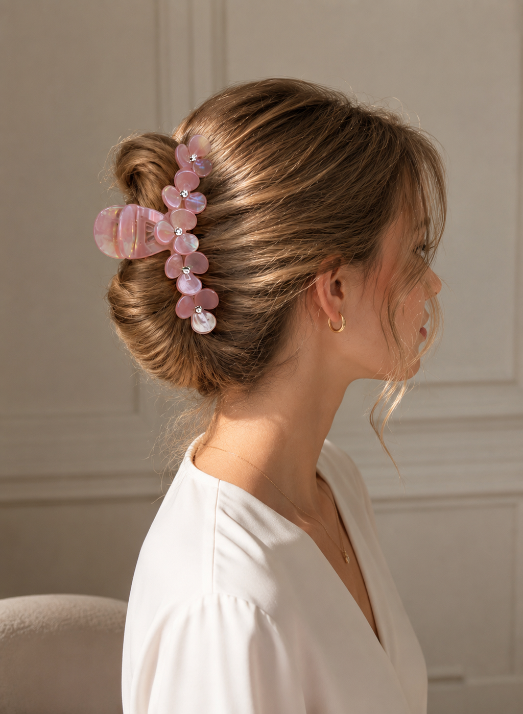 Floral Acetate Hair Claw – Large Flower Claw Clip