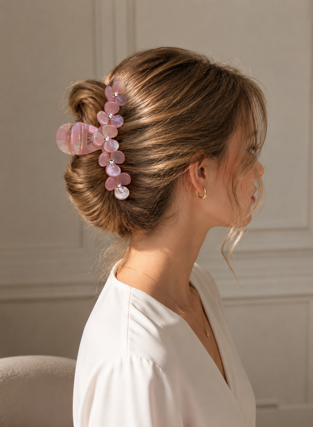 Floral Acetate Hair Claw – Large Flower Claw Clip