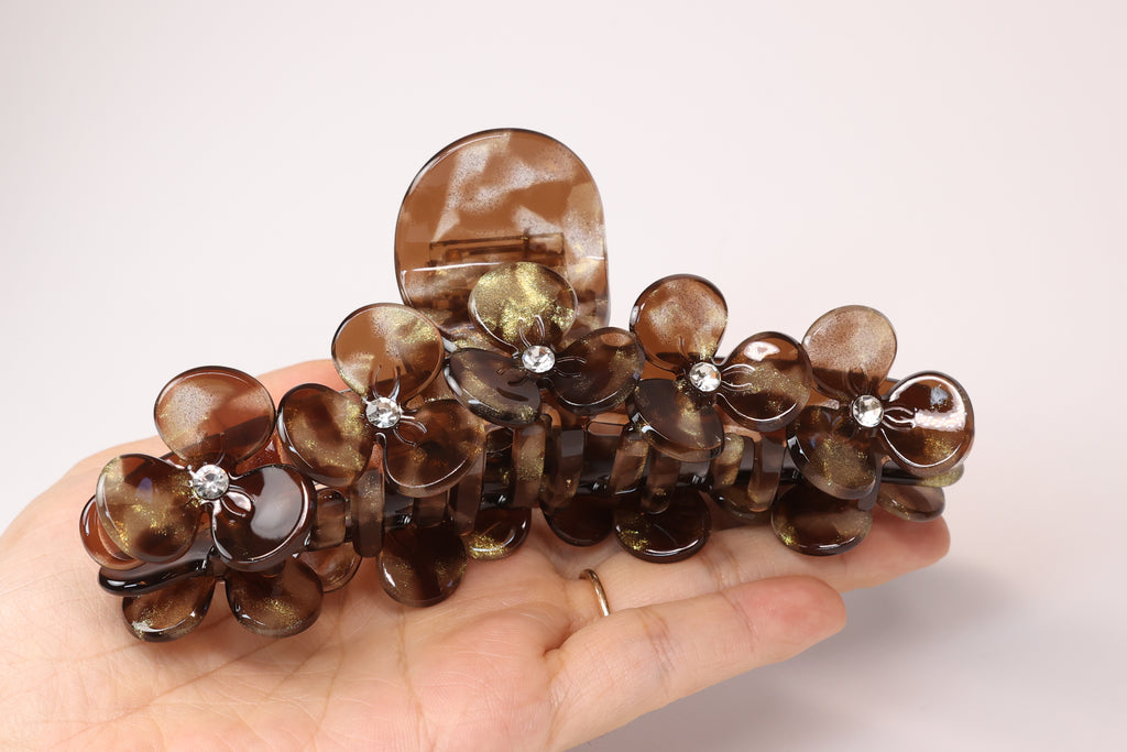 Floral Acetate Hair Claw – Large Flower Claw Clip
