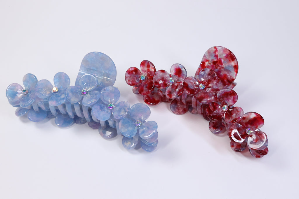 Floral Acetate Hair Claw – Large Flower Claw Clip