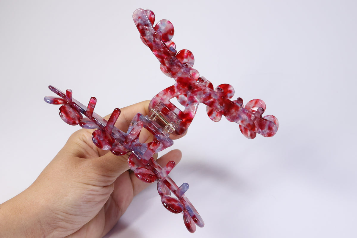 Floral Acetate Hair Claw – Large Flower Claw Clip