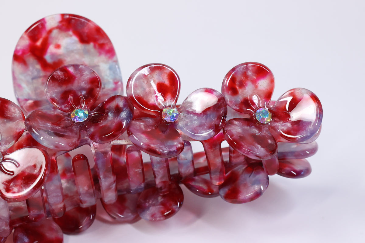 Floral Acetate Hair Claw – Large Flower Claw Clip