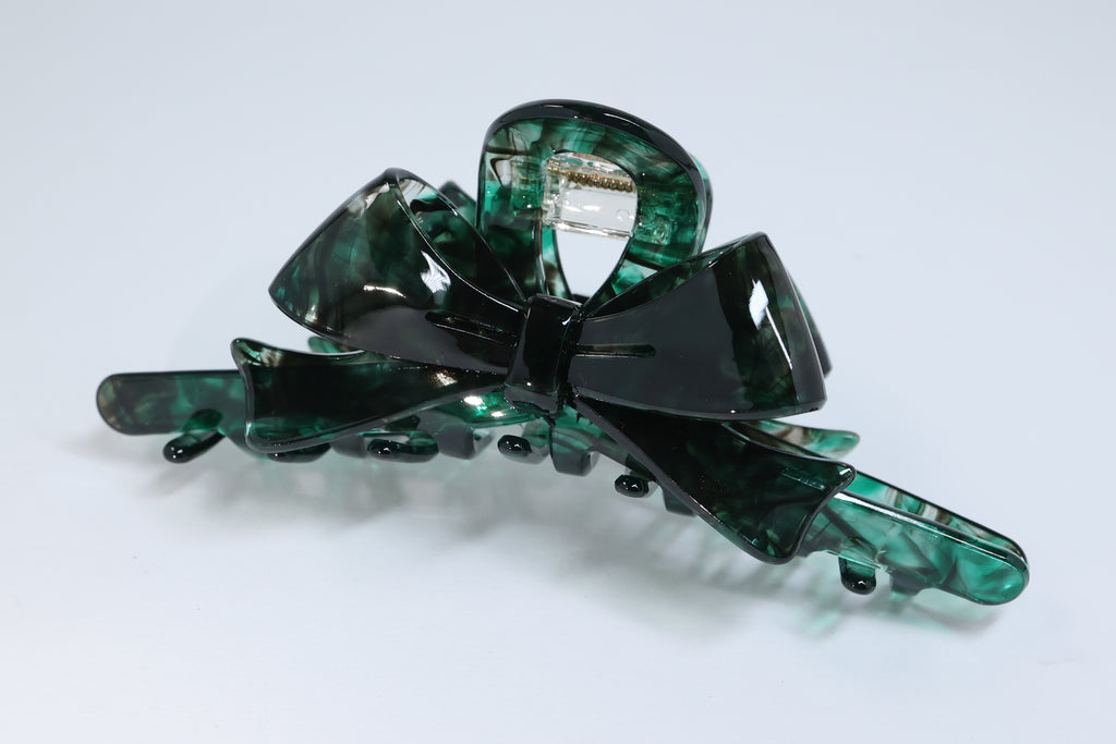 Large Bow Acetate Hair Claw – 5 Inch Claw Clip for Thick Hair