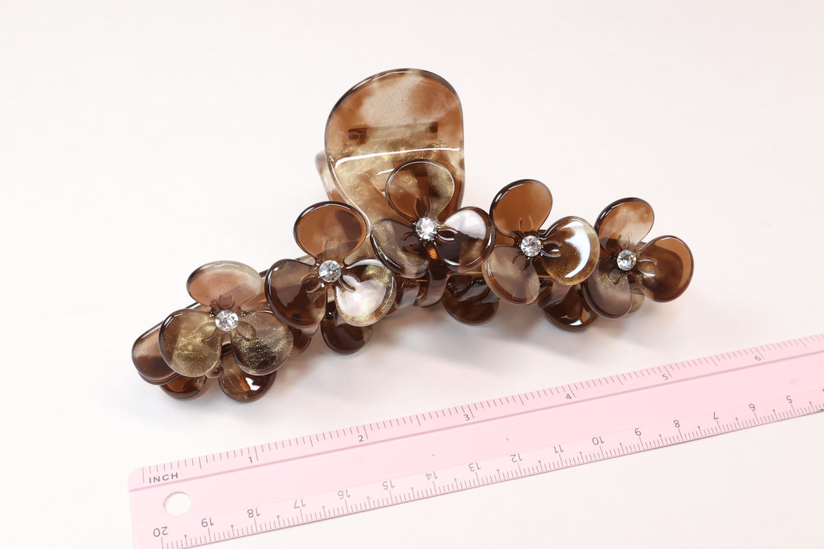 Floral Acetate Hair Claw – Large Flower Claw Clip