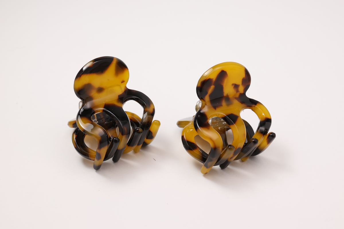 Mini Acetate Hair Claw Clips – Set of 2
