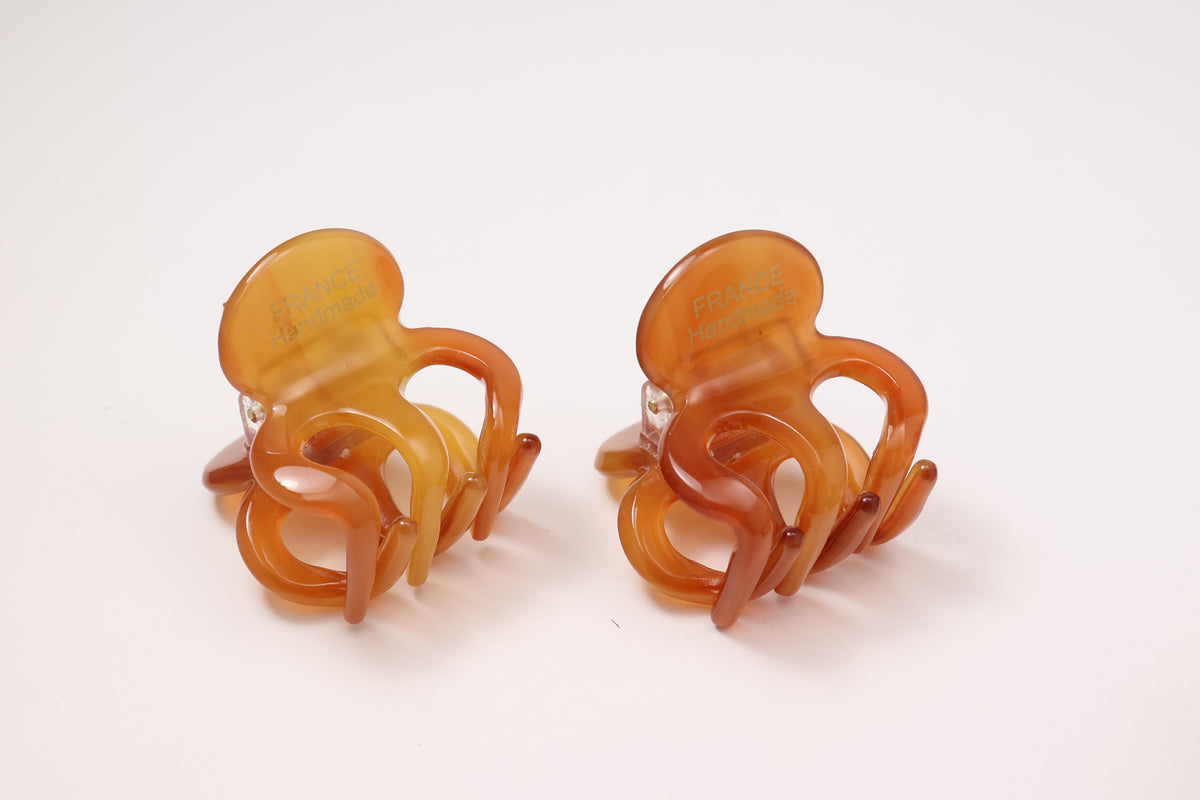 Mini Acetate Hair Claw Clips – Set of 2