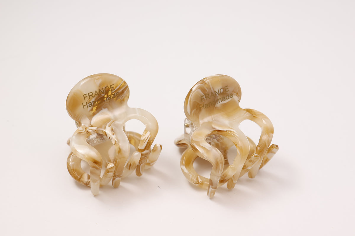 Mini Acetate Hair Claw Clips – Set of 2