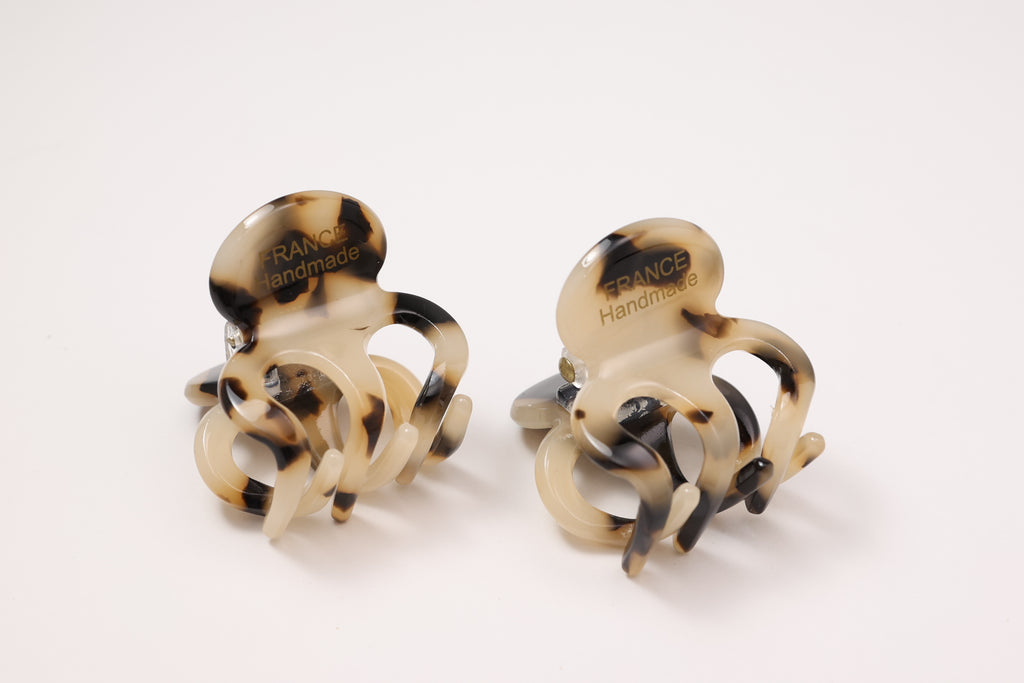 Mini Acetate Hair Claw Clips – Set of 2