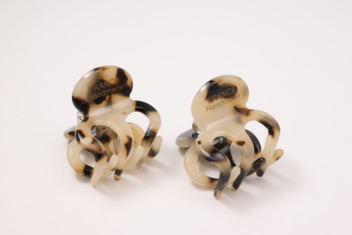 Mini Acetate Hair Claw Clips – Set of 2