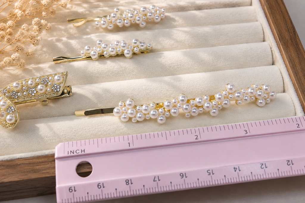 Pearl Hair Pins & Bridal Hair Clips – Elegant Gold Bobby Pins for Wedding & Special Occasion