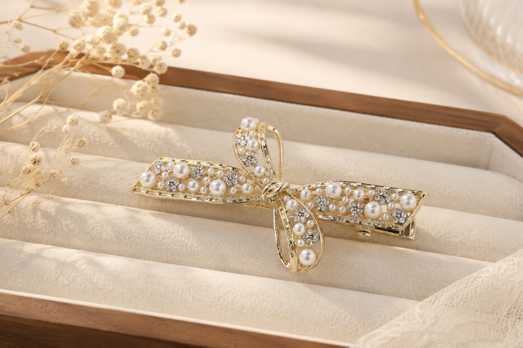 Pearl Hair Pins & Bridal Hair Clips – Elegant Gold Bobby Pins for Wedding & Special Occasion