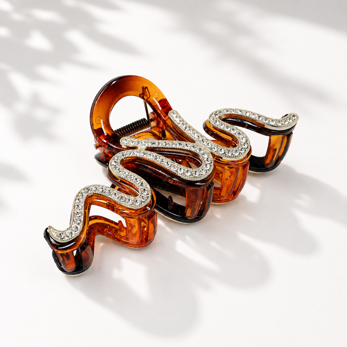 Crystal Tortoiseshell Hair Claw Clip – Rhinestone Large Hair Clip, 3 Styles