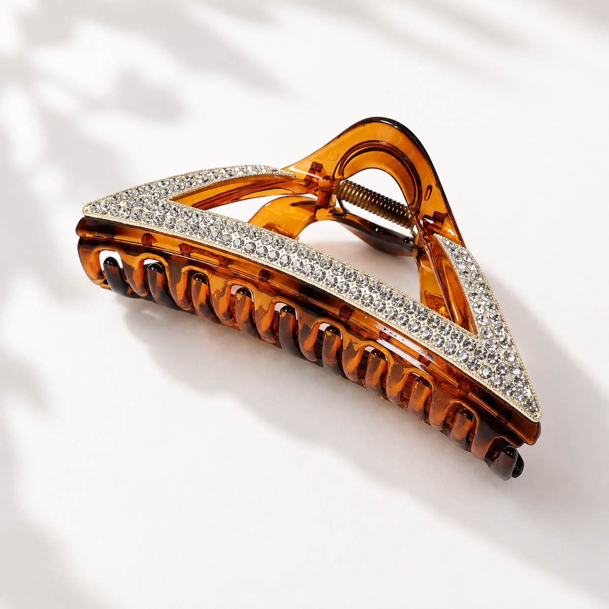 Crystal Tortoiseshell Hair Claw Clip – Rhinestone Large Hair Clip, 3 Styles