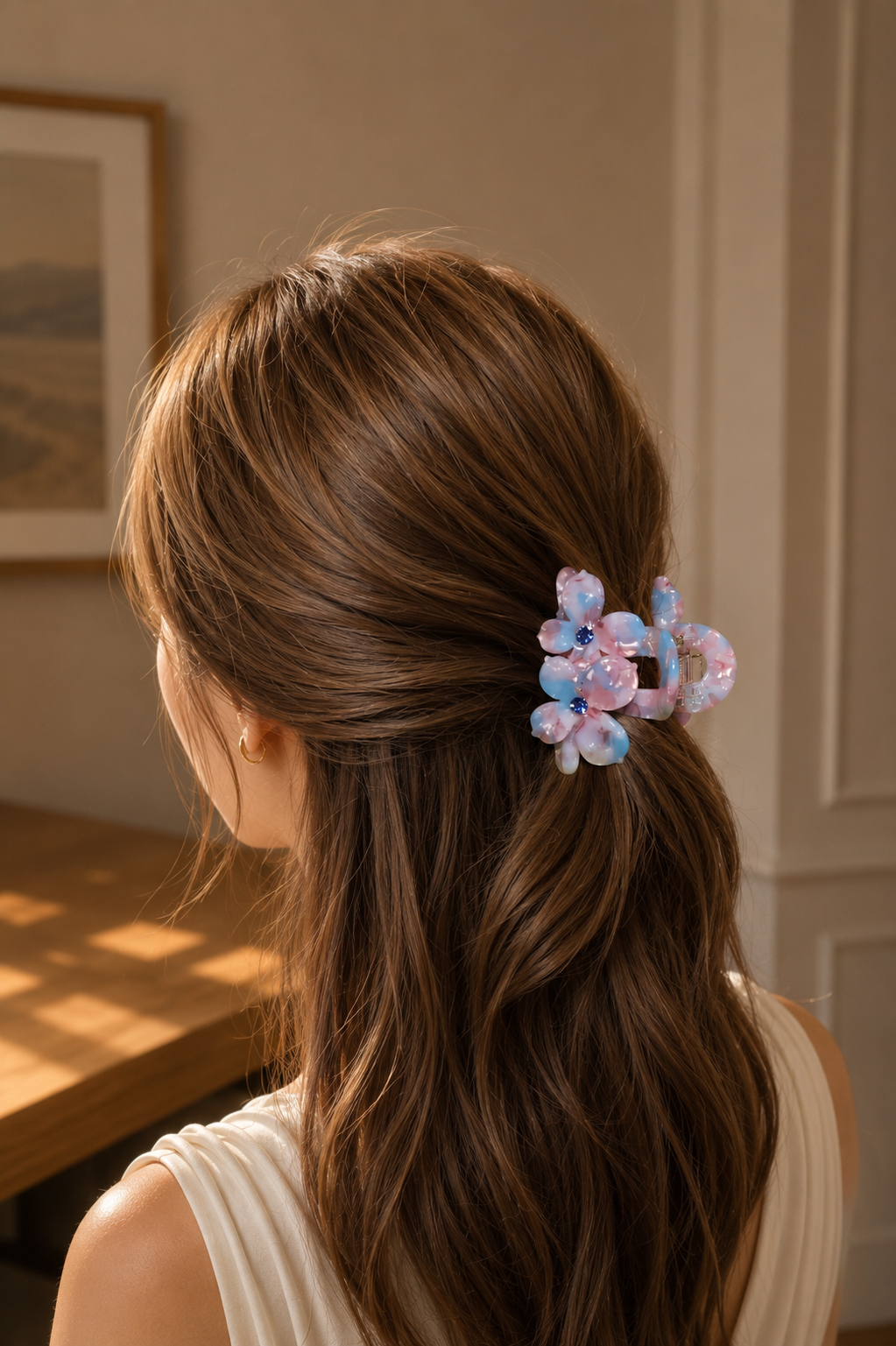 Acetate Flower Hair Claw – Large & Small Floral Claw Clips in Multiple Colors