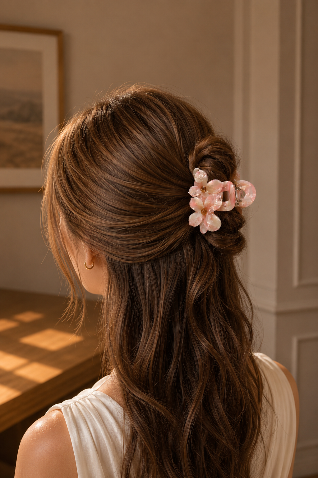 Acetate Flower Hair Claw – Large & Small Floral Claw Clips in Multiple Colors