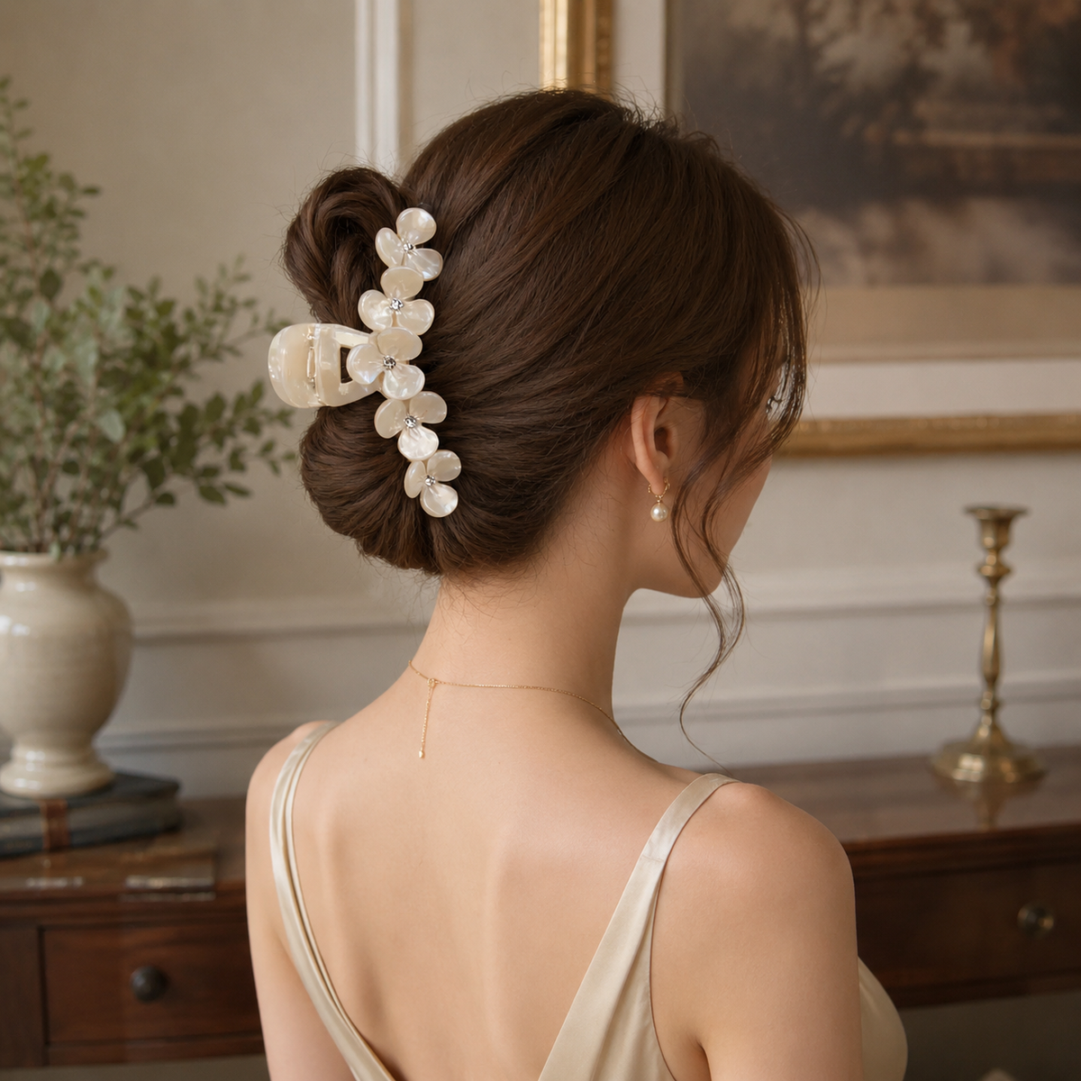 Floral Acetate Hair Claw – Large Flower Claw Clip