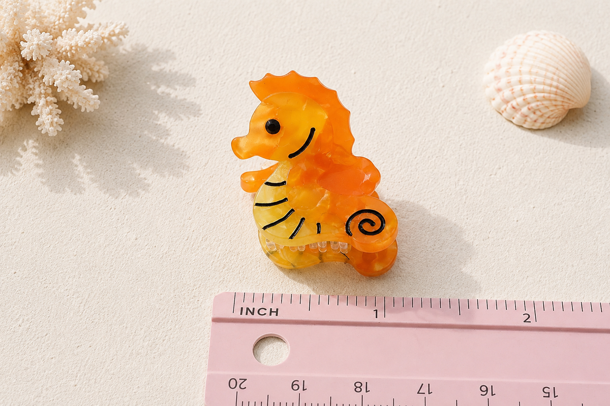 Ocean Friends Mini Acetate Hair Claw – 1 Inch
