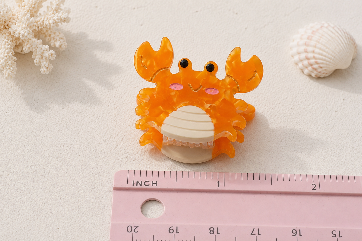 Ocean Friends Mini Acetate Hair Claw – 1 Inch