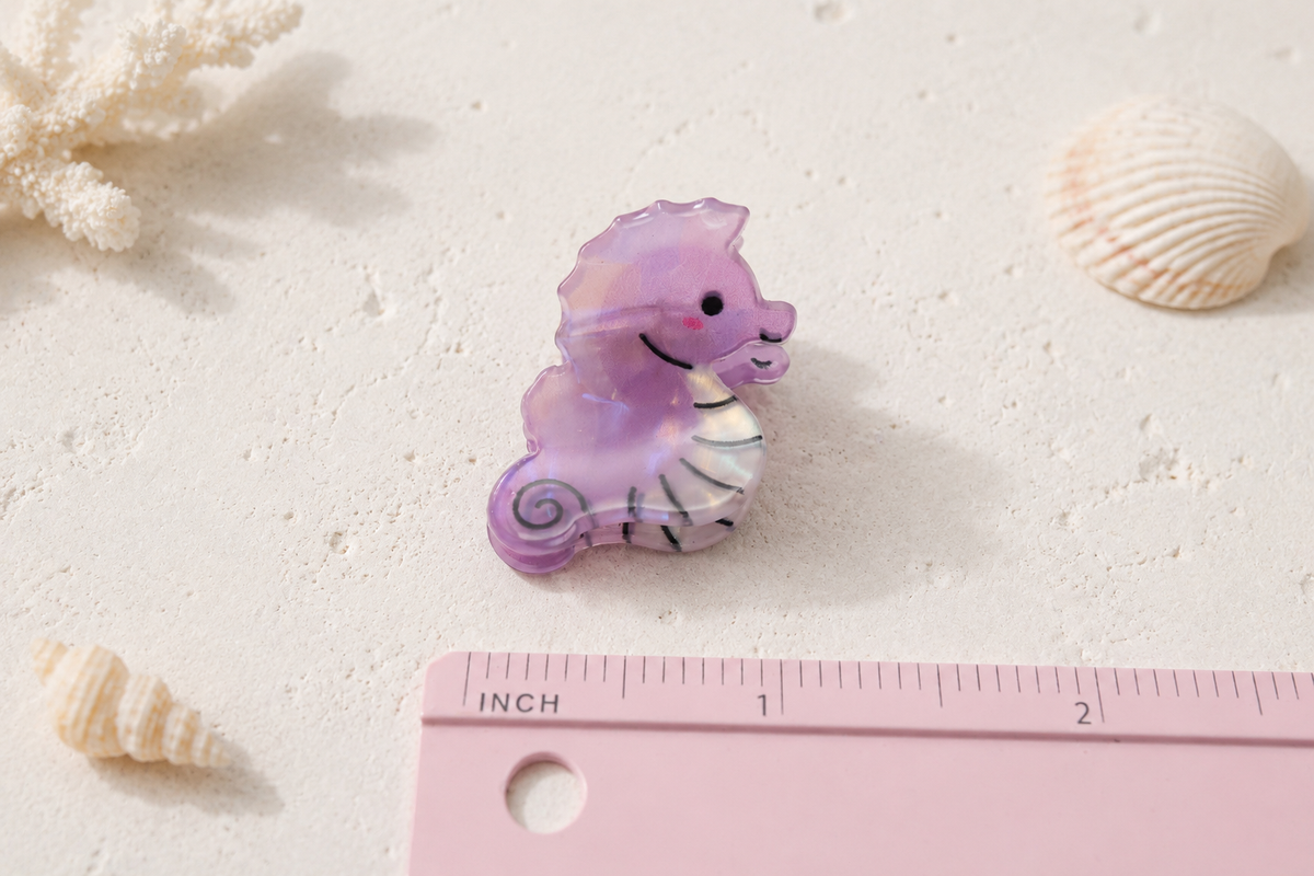Ocean Friends Mini Acetate Hair Claw – 1 Inch