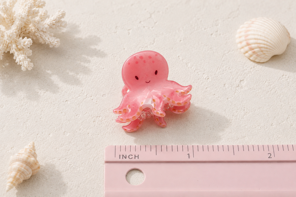 Ocean Friends Mini Acetate Hair Claw – 1 Inch